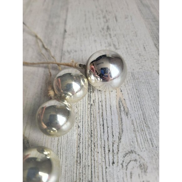 Vintage silver branch pick ornament mercury glass Xmas - Picture 8 of 12